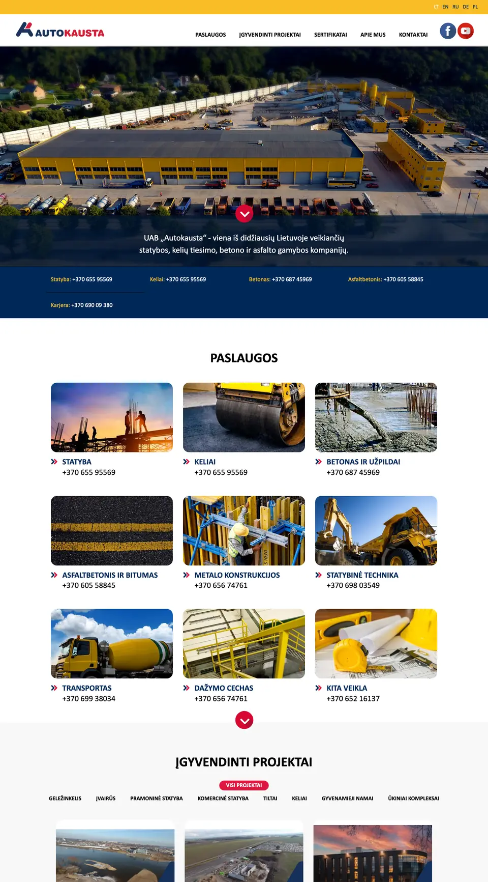 Autokausta.lt – svetainės vaizdas
