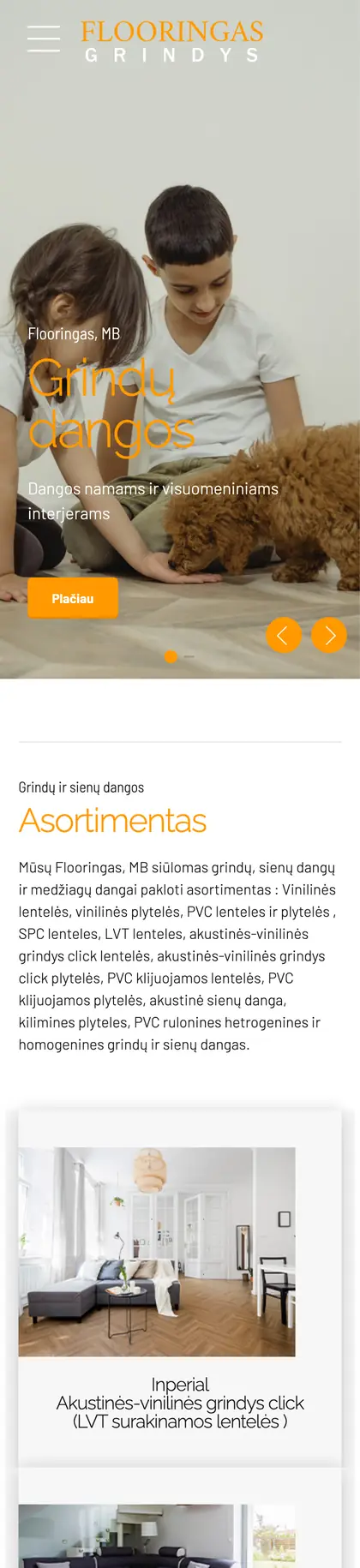 Flooringas.lt – mobilioji versija