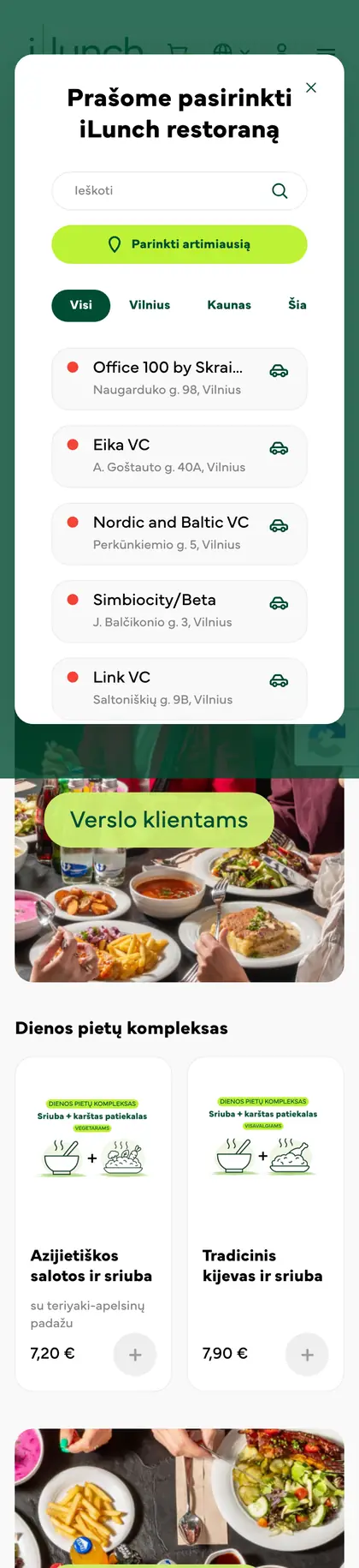 ILunch.lt – mobilioji versija