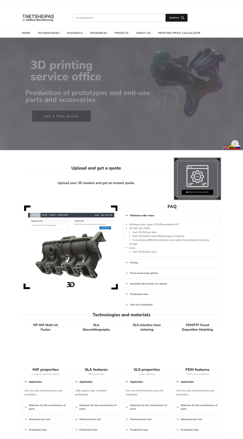 Netsheipasam.com – svetainės vaizdas