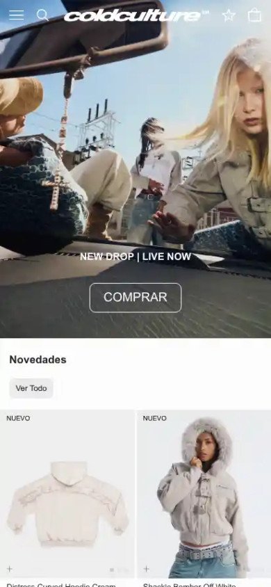 Coldcultureworldwide.com – mobilioji versija